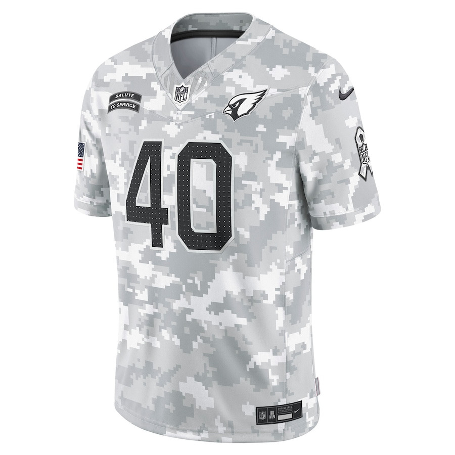 Pat Tillman 40 Arizona Cardinals 2024 Salute to Service Retired Player Limited Arctic Camo NFL Jersey Men's