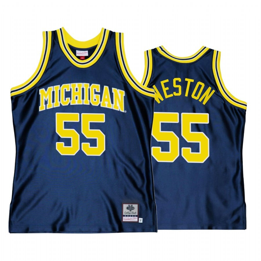 Cameron Weston 55 Michigan Wolverines Navy Throwback NCAA Jersey Men's