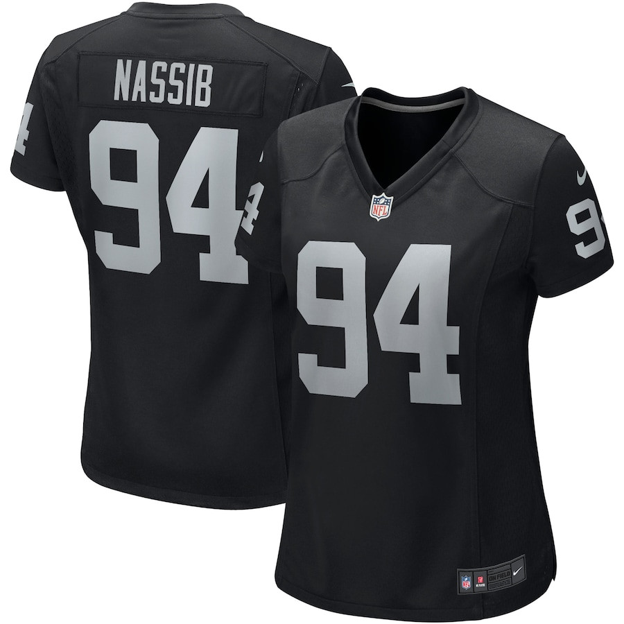 Carl Nassib 94 Las Vegas Raiders Game Black NFL Jersey Women's