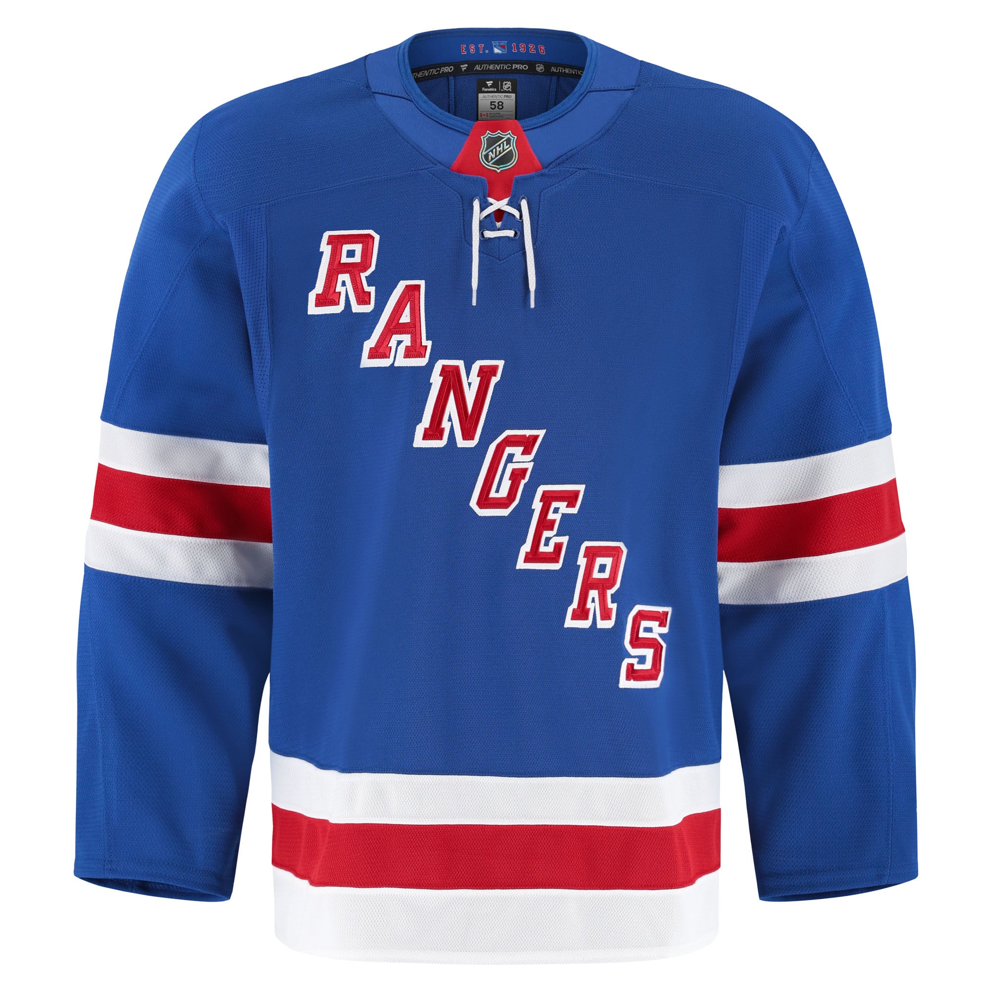 New York Rangers Royal Home Pro NHL Jersey Men's