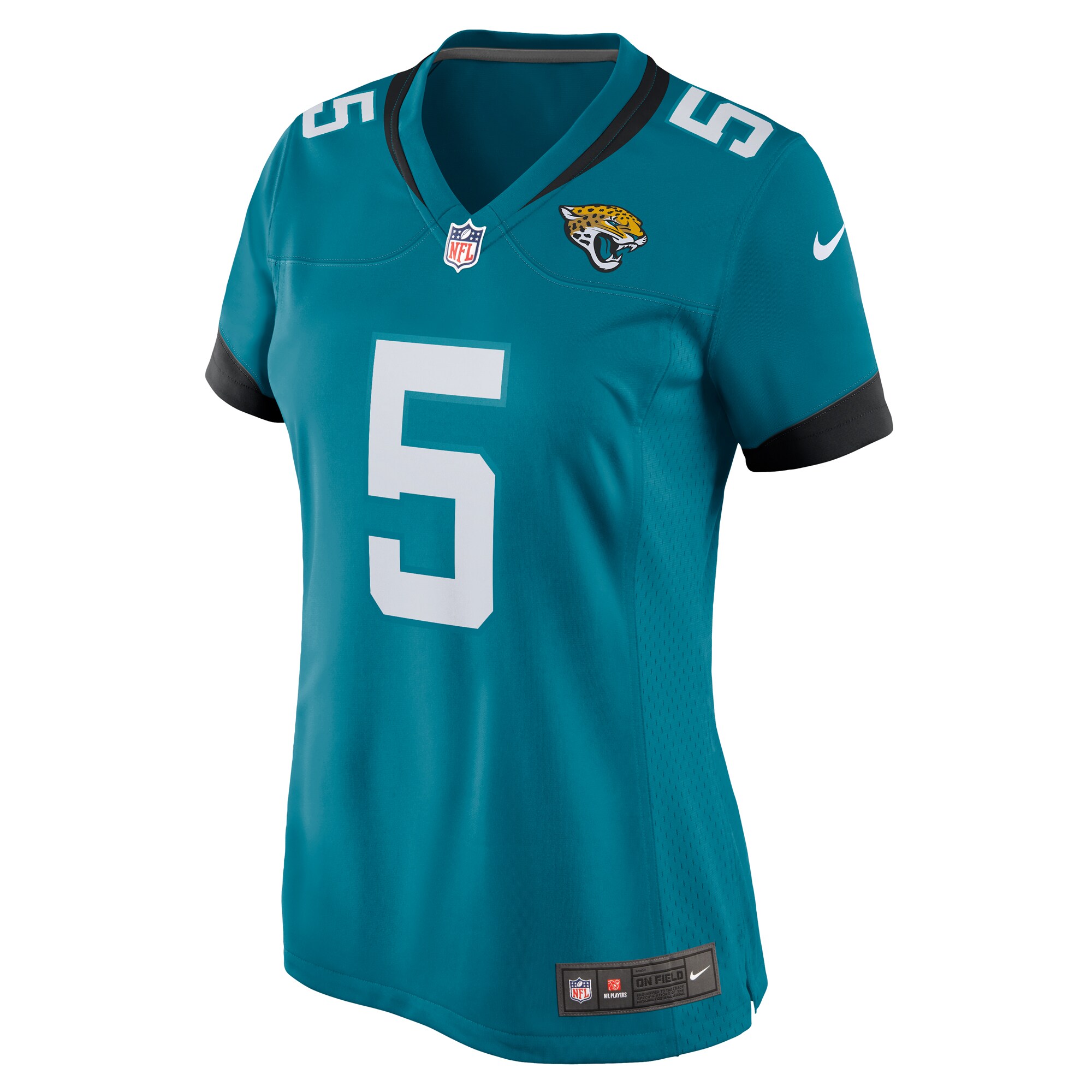 Jacksonville Jaguars Andre Cisco Teal Game Player NFL Jersey Women's