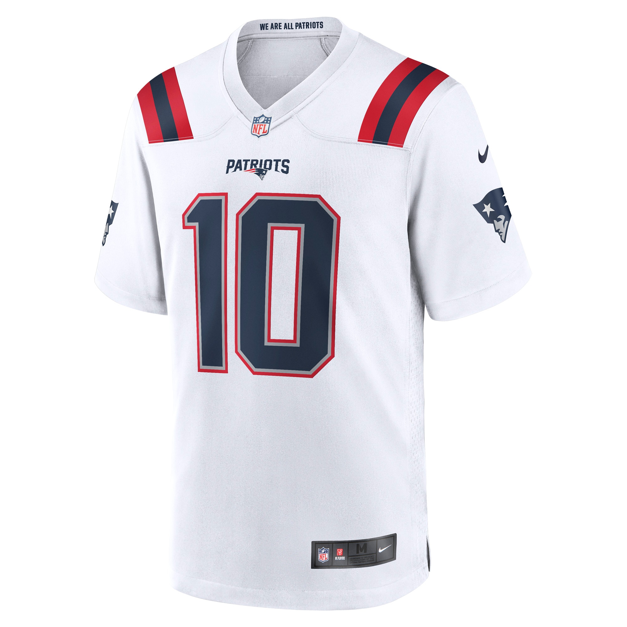 New England Patriots Mac Jones White Player Game NFL Jersey Men's