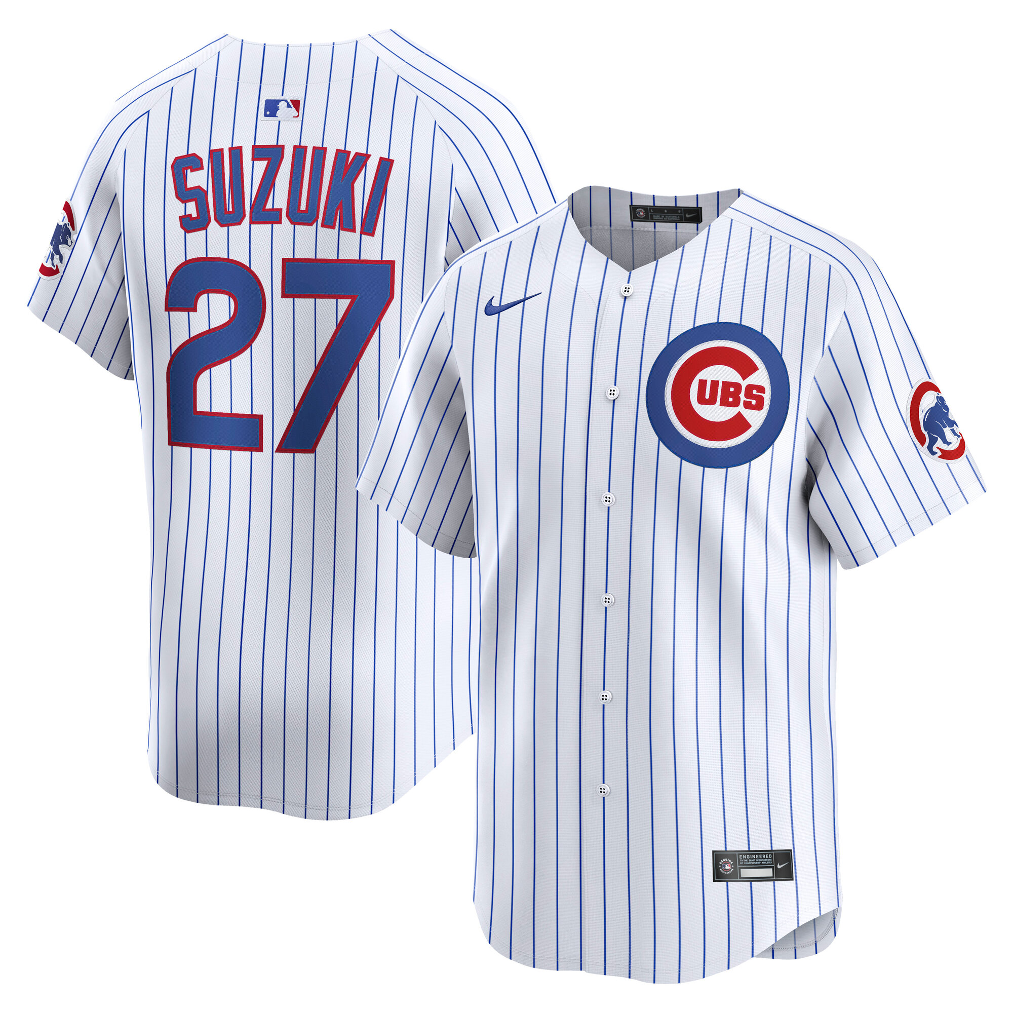 Chicago Cubs Seiya Suzuki White Home Limited Player MLB Jersey Men's