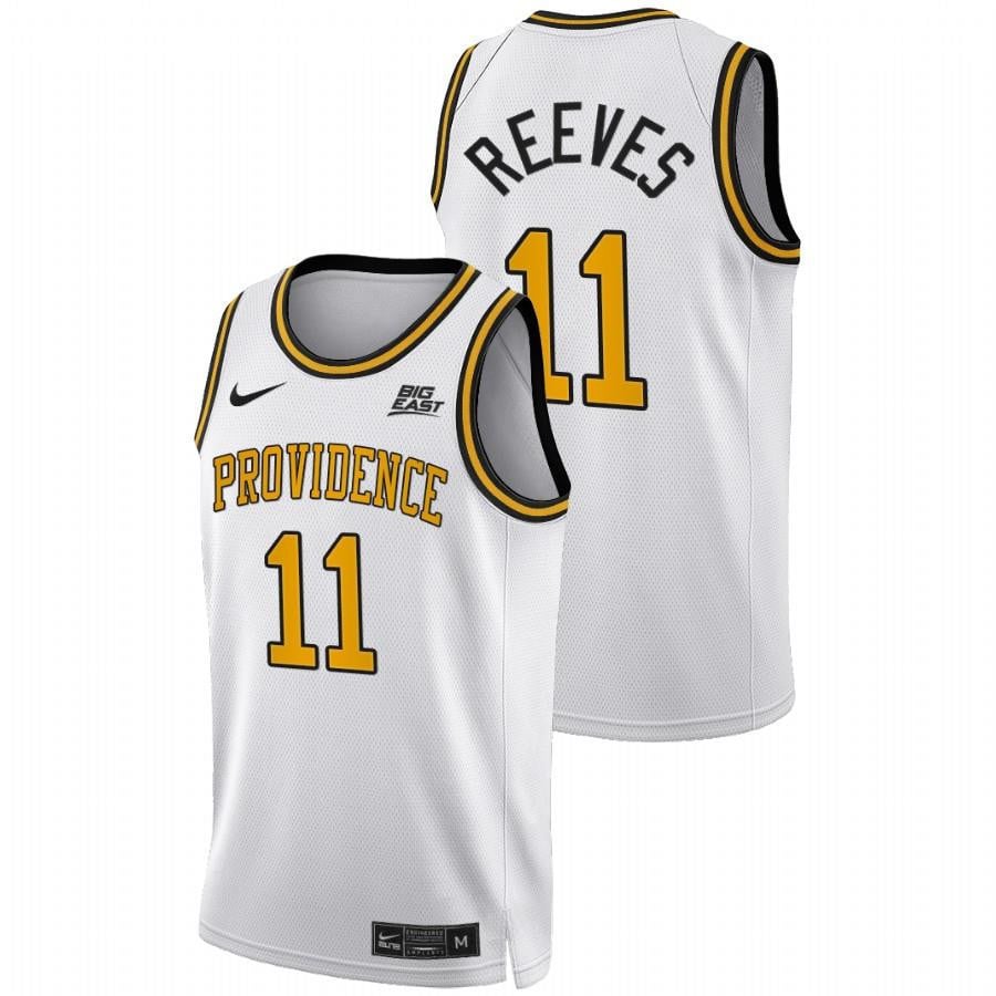 A.J. Reeves 1 White Providence Friars 2022 Big East College NCAA Jersey Men's