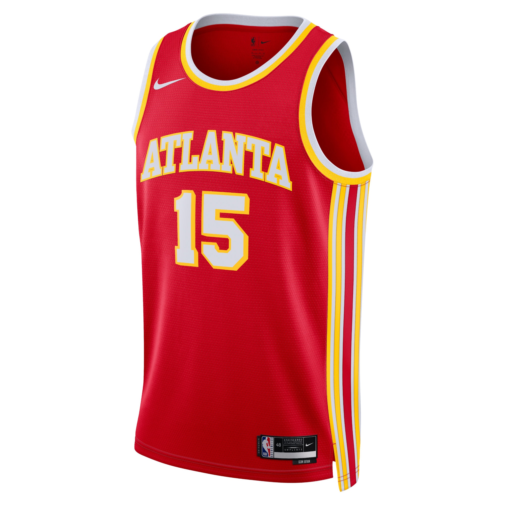 Atlanta Hawks Icon Edition Swingman Red Clint Capel Unisex NBA Jersey Unisex
