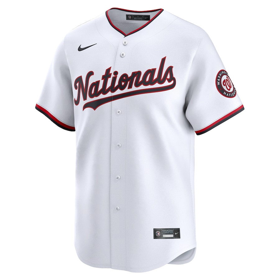 Josiah Gray 40 Washington Nationals Home Limited White MLB Jersey Men's