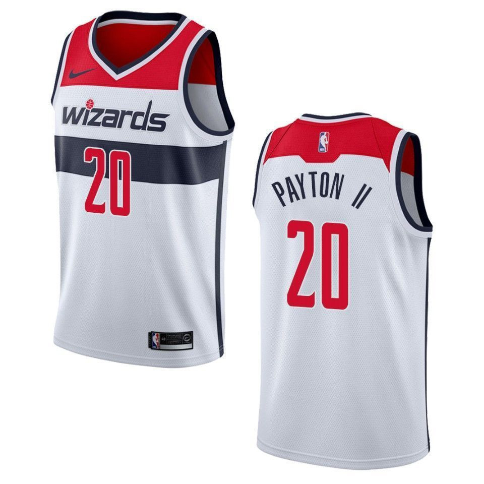Washington Wizards 20 Gary Payton Ii Association Swingman White NBA Jersey Men's