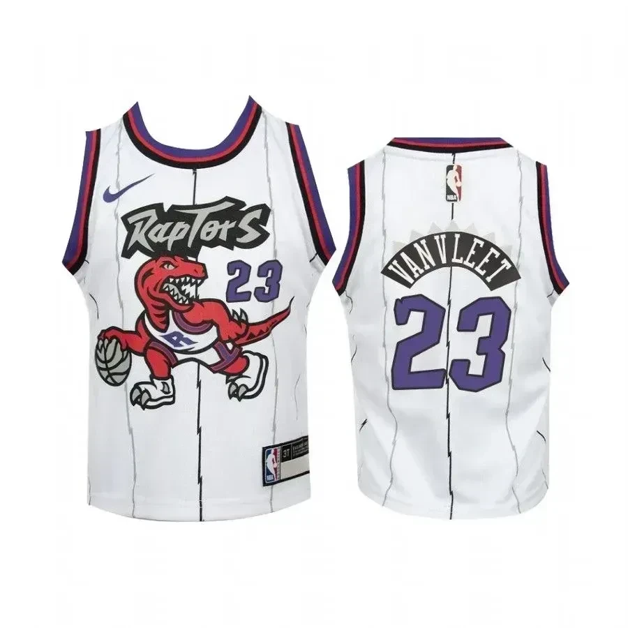Fred Vanvleet Toronto Raptors Kid White Hardwood Classics NBA Jersey Youth