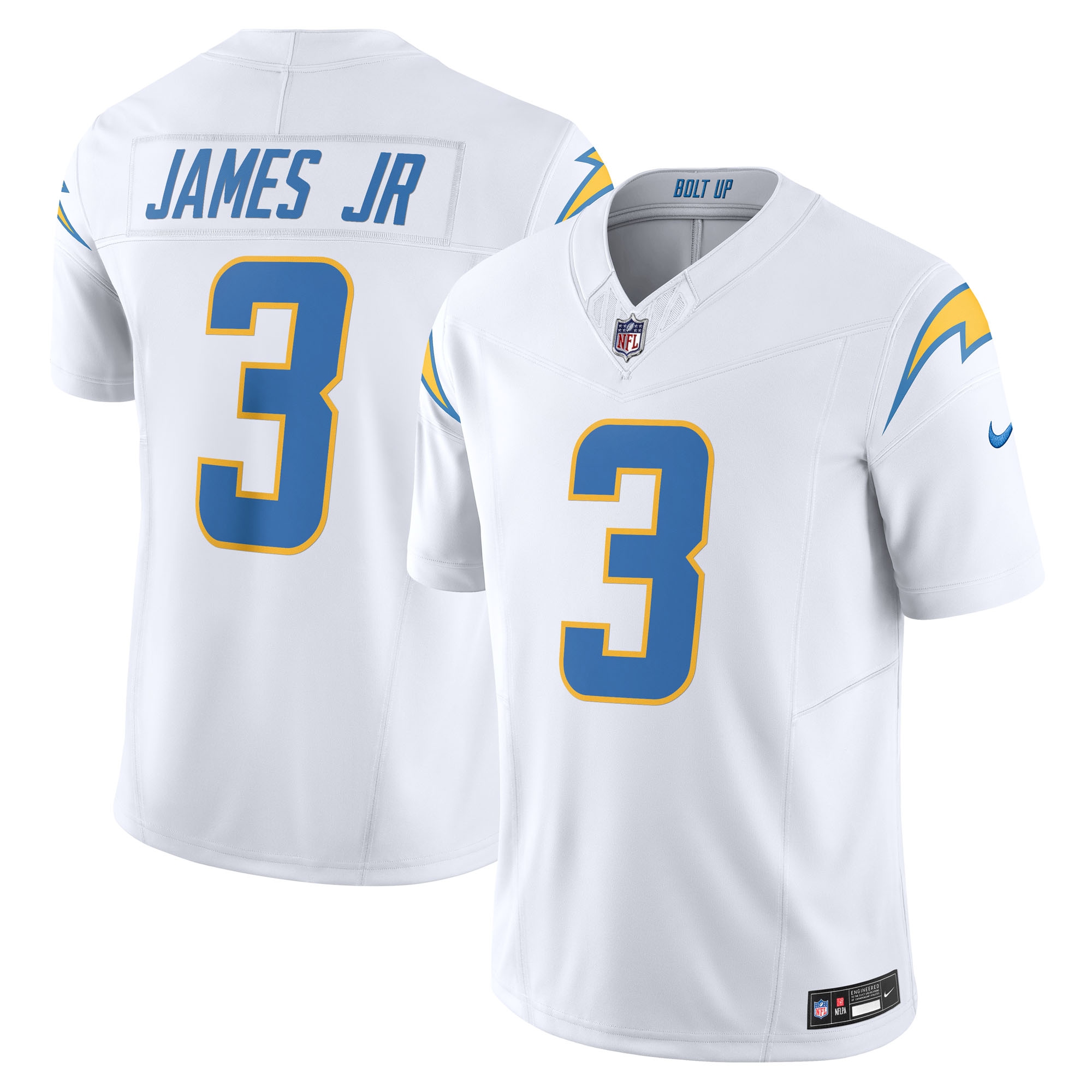 Los Angeles Chargers Derwin James Jr. White Vapor F.U.S.E. Limited NFL Jersey Men's