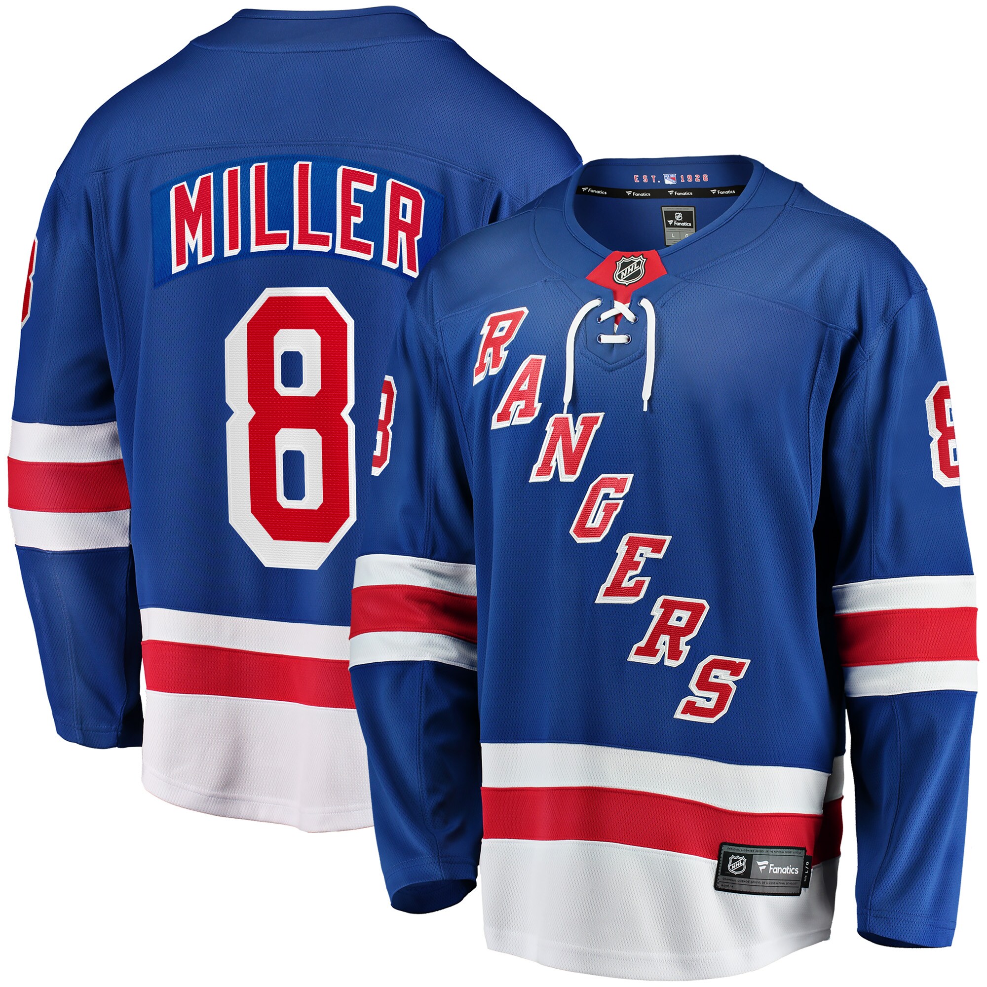 New York Rangers J.T. Miller Blue Home Breakaway NHL Jersey Men's