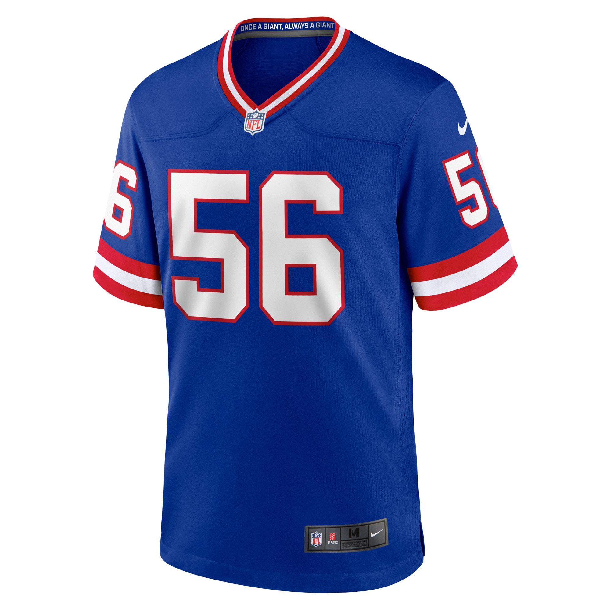 New York Giants Lawrence Taylor Royal Classic Retired Player Game NFL Jersey Men's