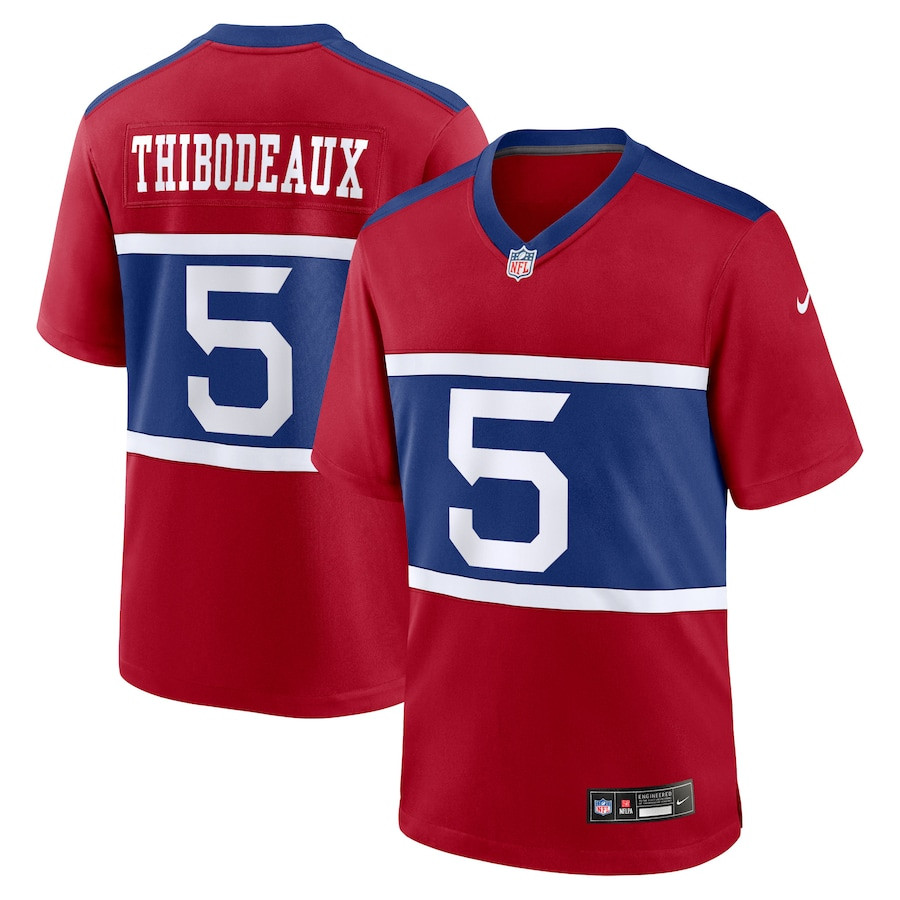 Kayvon Thibodeaux 5 New York Giants Alternate Game Century Red NFL Jersey Men's