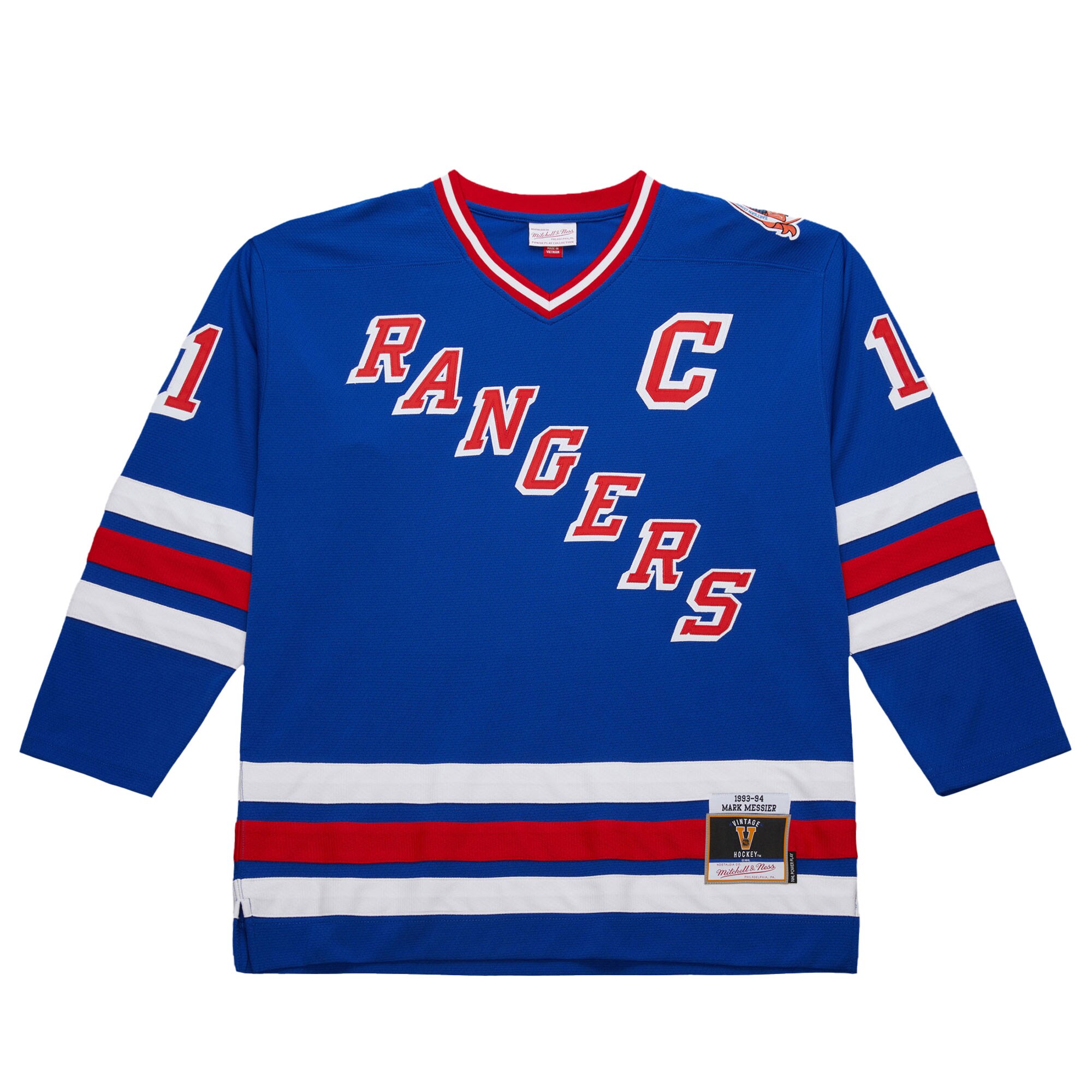 New York Rangers Mark Messier Royal 1993-94 Power Play NHL Jersey Men's