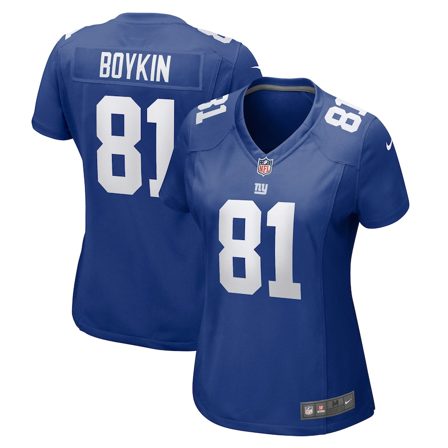 Miles Boykin 81 New York Giants Game Royal NFL Jersey Women's