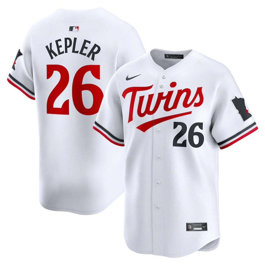 Max Kepler 26 Minnesota Twins Home Limited Player White MLB Jersey Men's