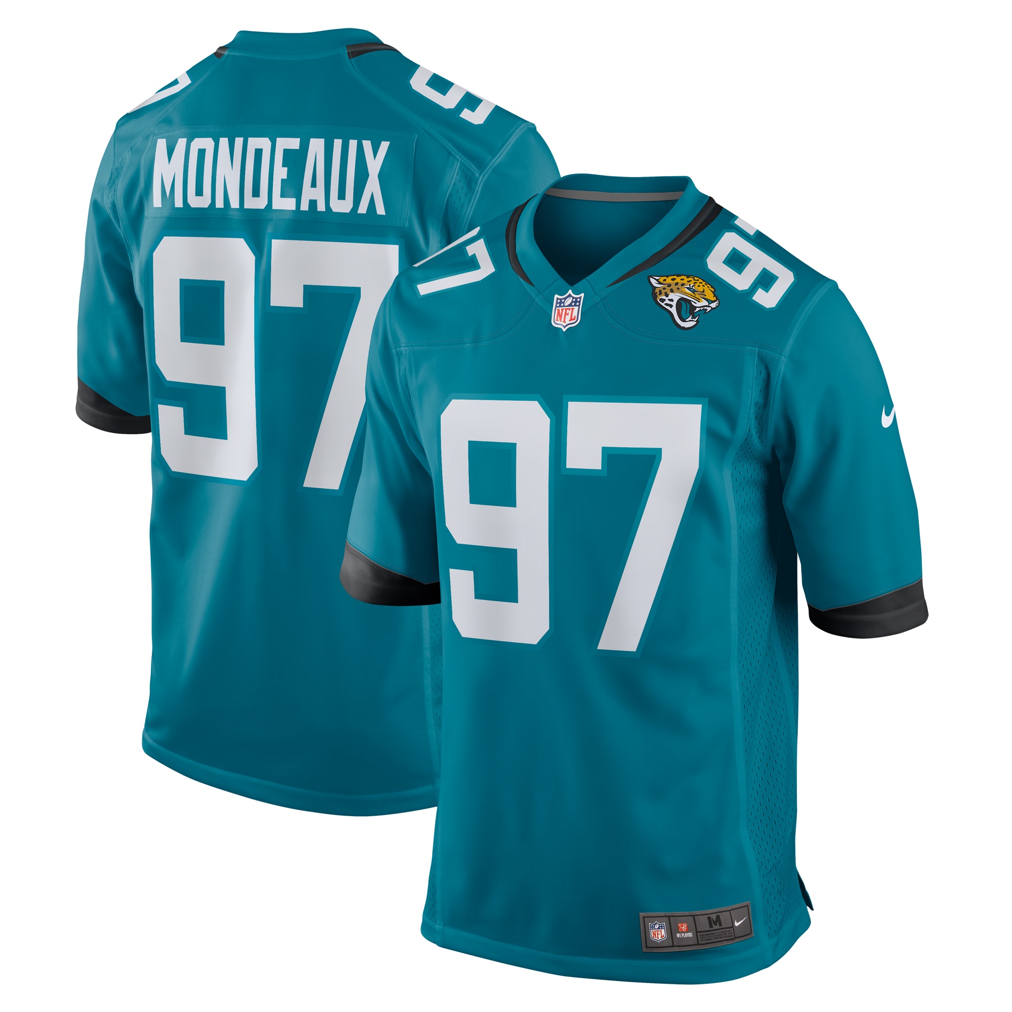 Jacksonville Jaguars Henry Mondeaux Teal Game NFL Jersey Men's