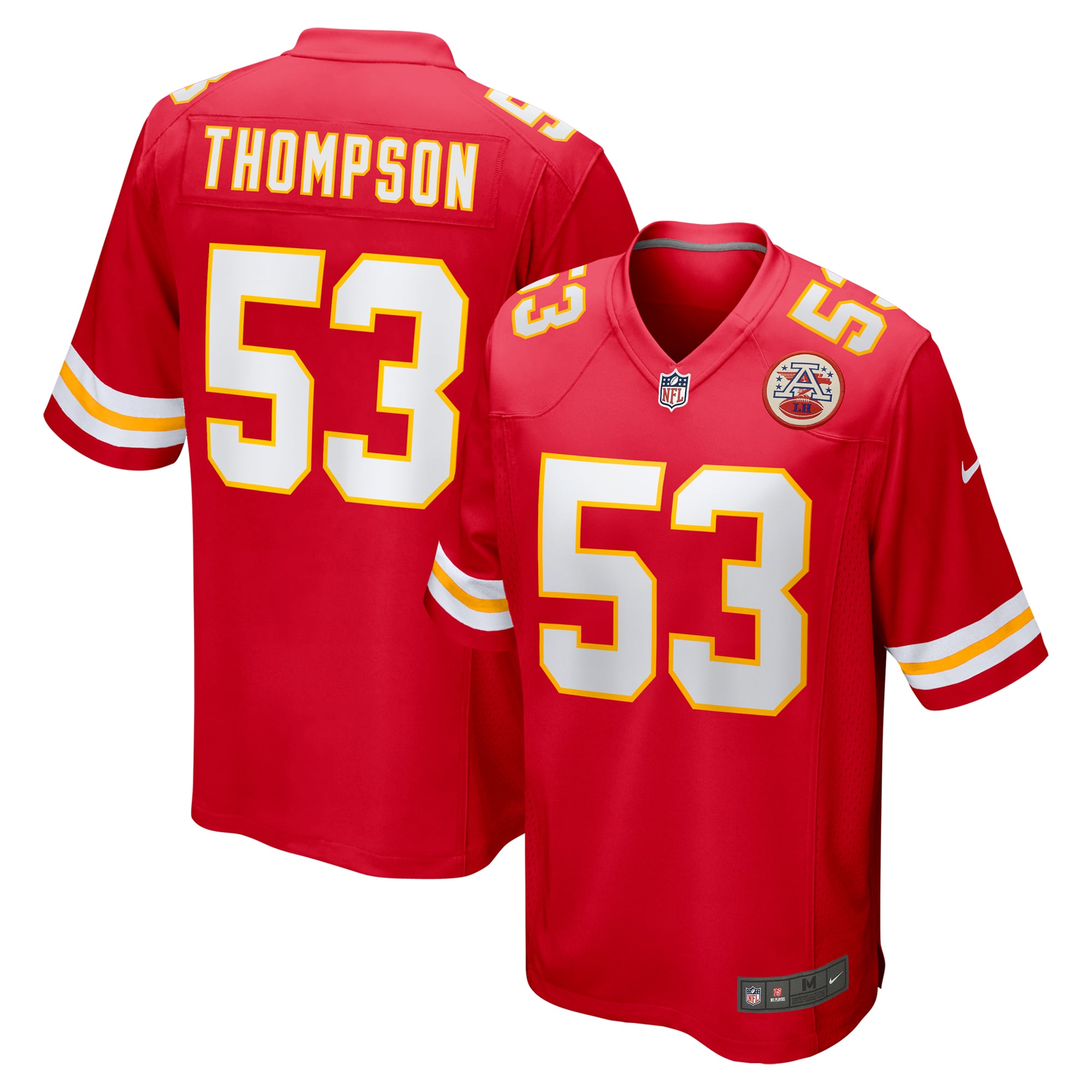 Kansas City Chiefs BJ Thompson Red Game NFL Jersey Men's