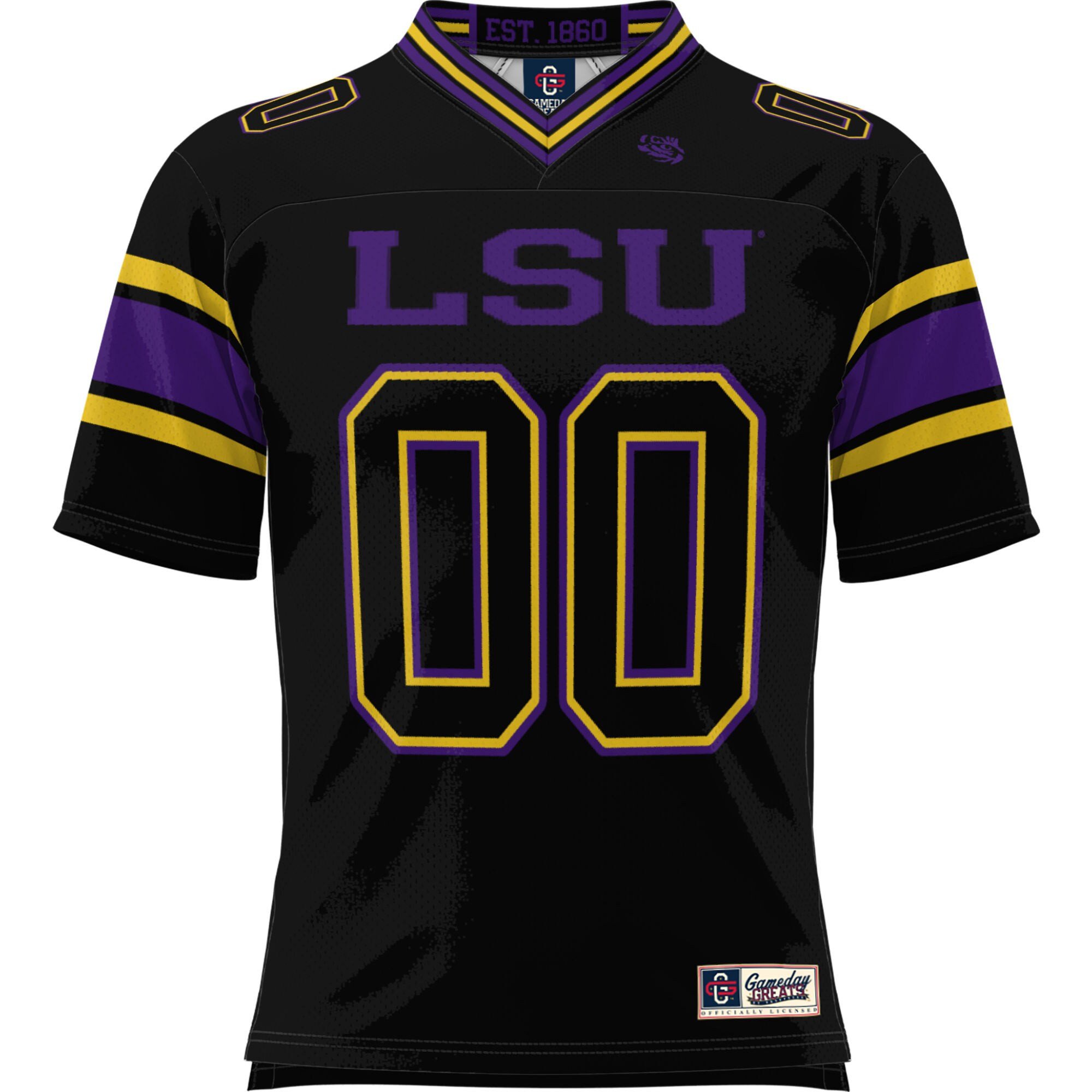 LSU Tigers ProSphere NIL Football Custom Black NCAA Jersey Men's