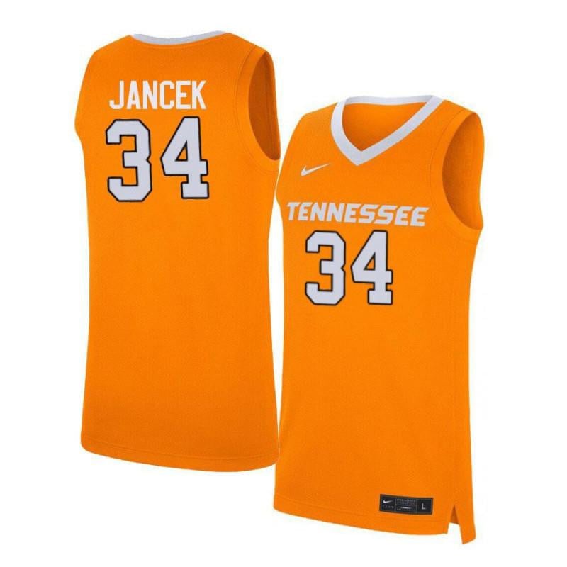34 Brock Jancek Orange Elite Tennessee Volunteers NCAA Jersey Men's