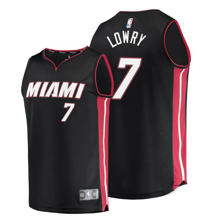 Kyle Lowry Miami Heat Black Icon Edition NBA Jersey Men's