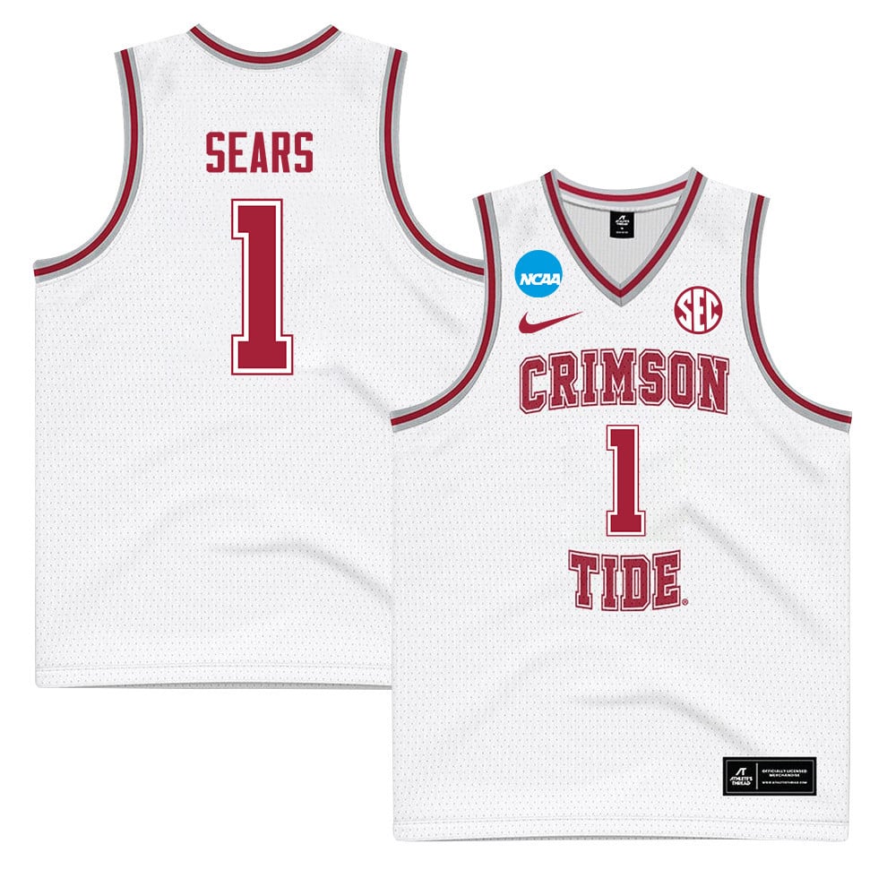 Mark Sears 1 Alabama Crimson Tide 2024 White Unisex NCAA Jersey Unisex