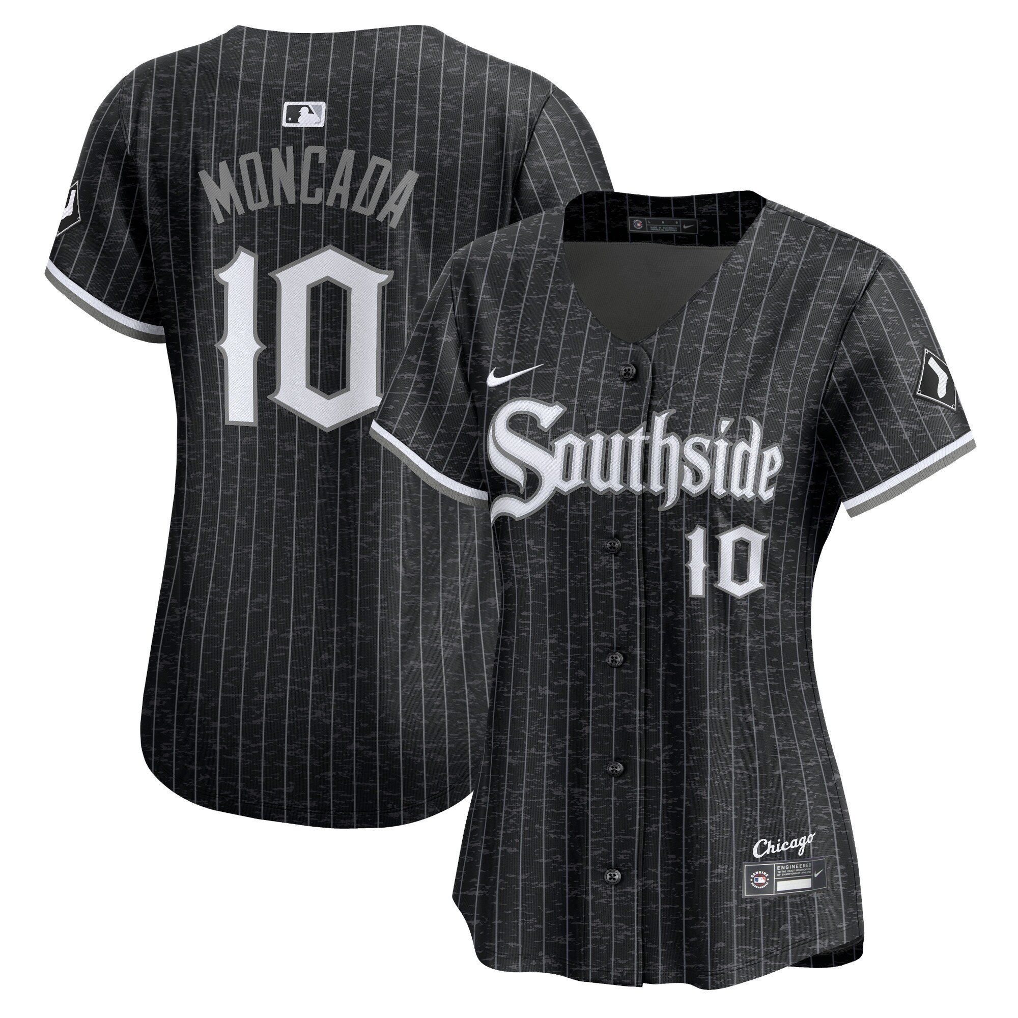 Chicago White Sox Yo?n Moncada Black City Connect Limited Player MLB Jersey Women's