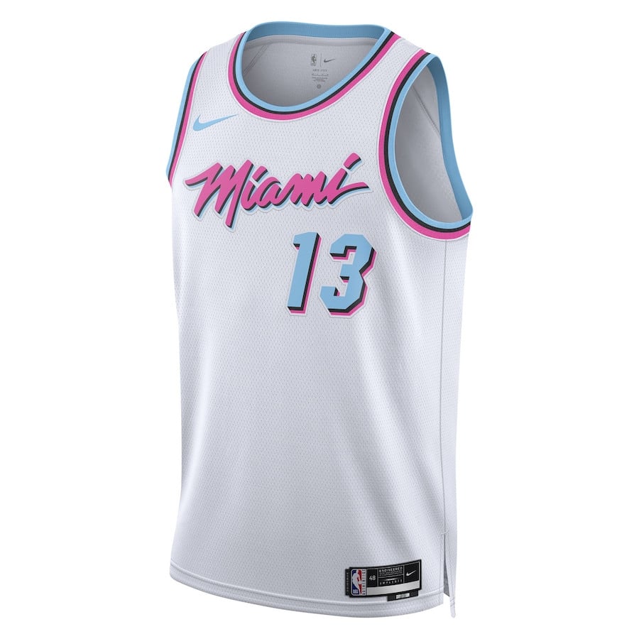 Bam Adebayo 13 Miami Heat Unisex 2024/25 Swingman Player City Editio White NBA Jersey Unisex