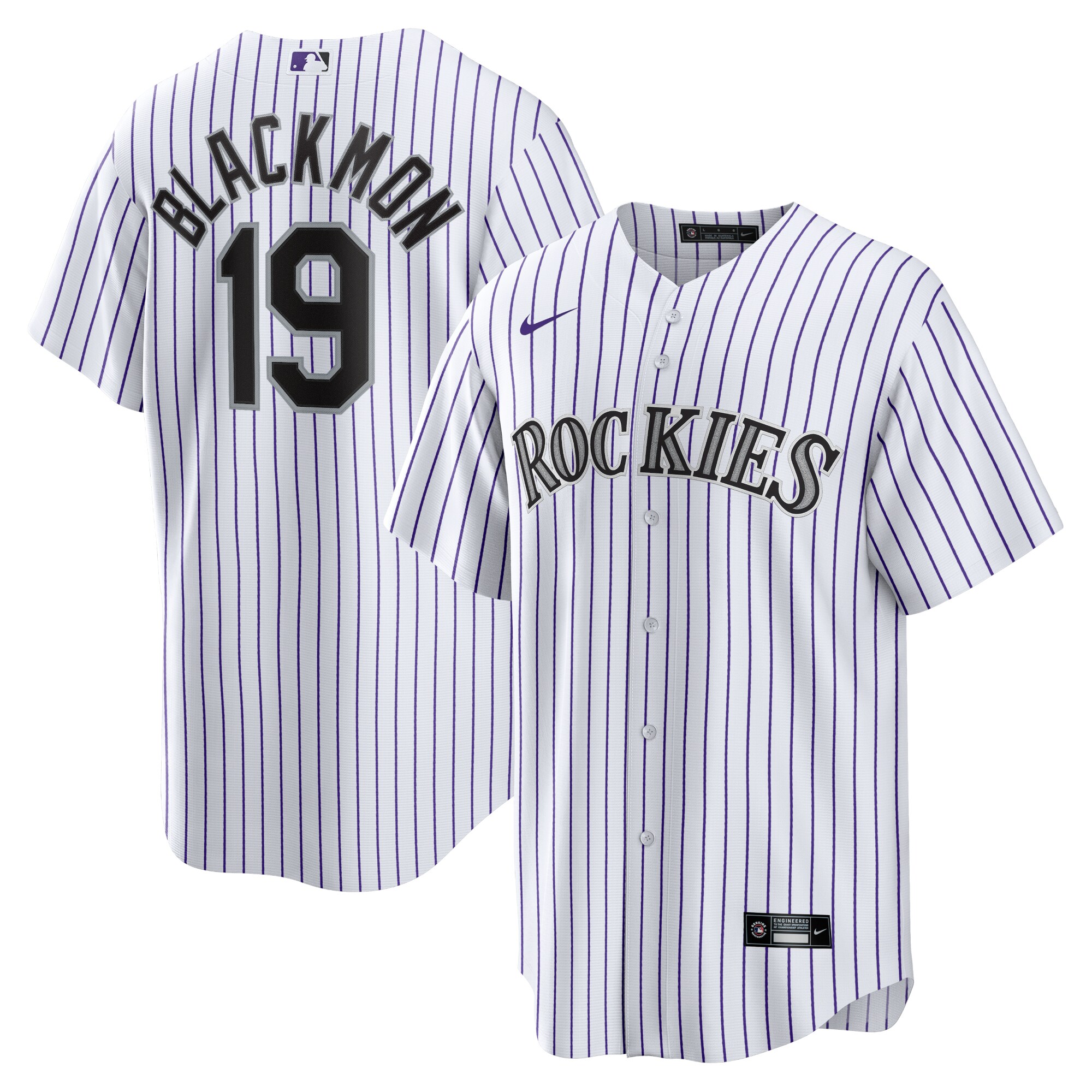 Colorado Rockies Charlie Blackmon White Home Player Name MLB Jersey Men's