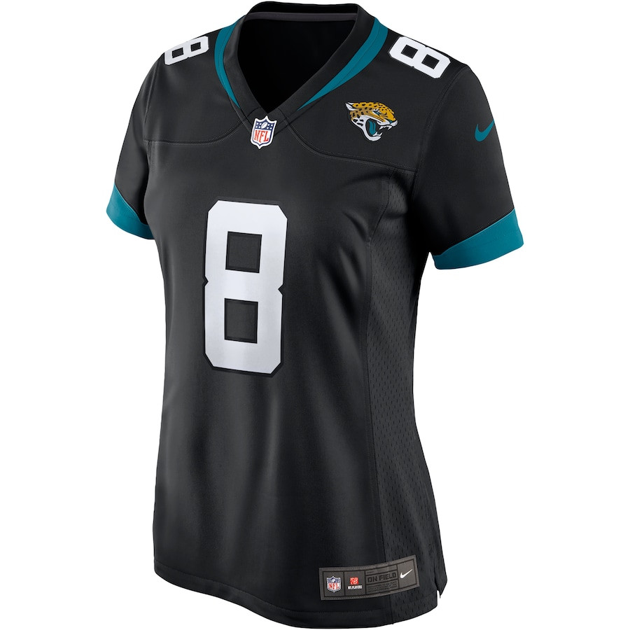 Mark Brunell 8 Jacksonville Jaguars Game Retired Black NFL Jersey Women's