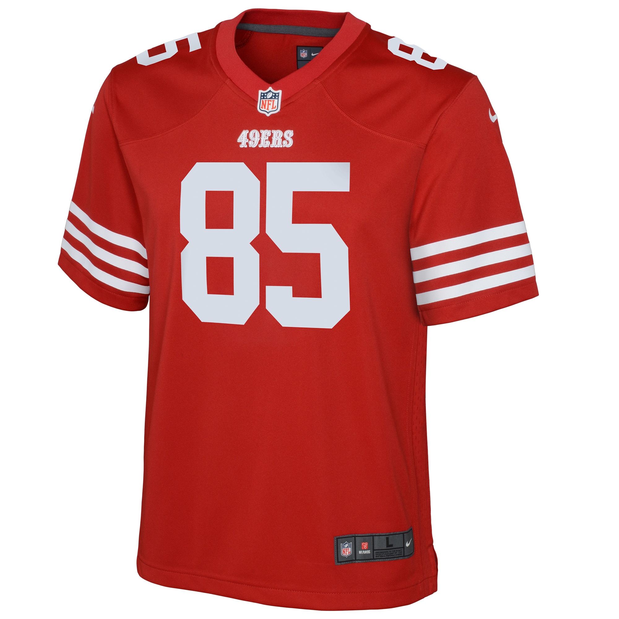 San Francisco 49ers George Kittle Scarlet Game NFL Jersey Youth