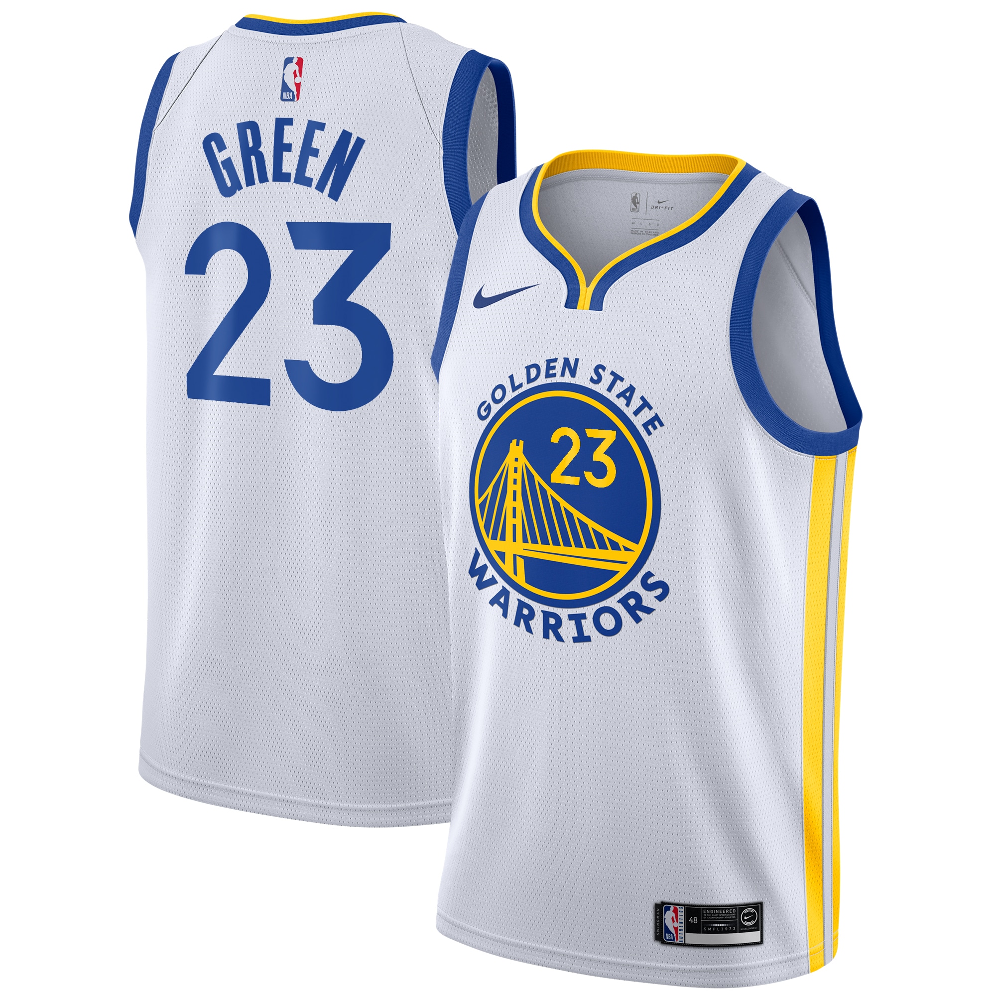Golden State Warriors Association Edition Swingman White Draymond Gree NBA Jersey Youth