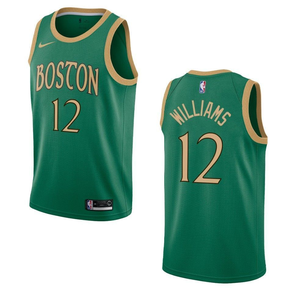 Boston Celtics 12 Grant Williams City Swingman Kelly Green NBA Jersey Men's