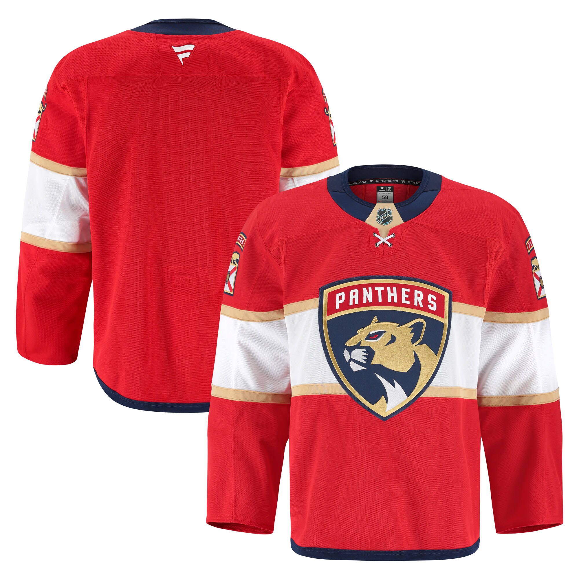 Florida Panthers Red Home Pro NHL Jersey Men's