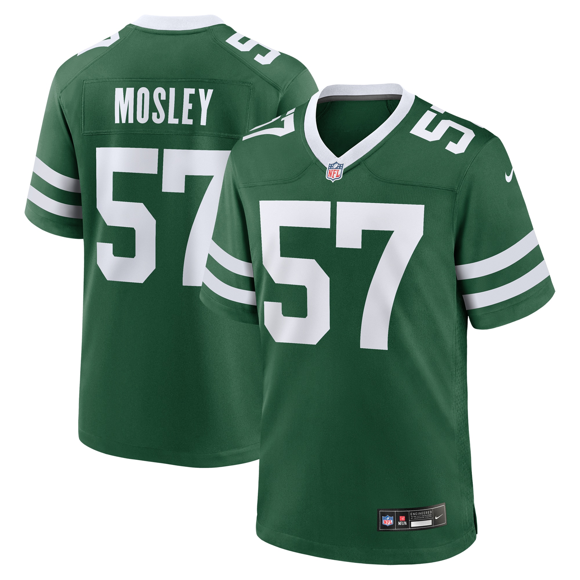 New York Jets C.J. Mosley Legacy Green Team Game NFL Jersey Men's