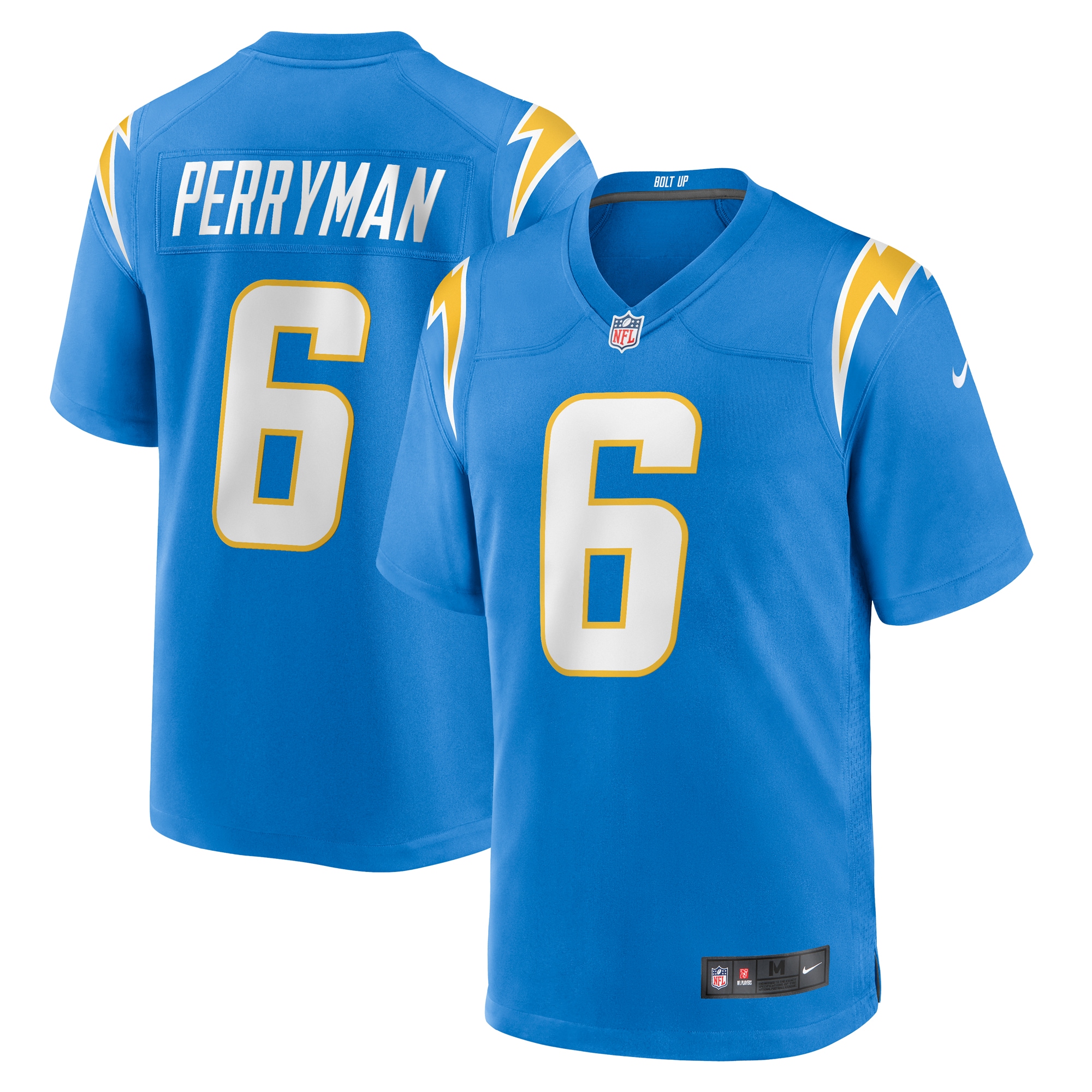 Los Angeles Chargers Denzel Perryman Powder Blue Team Game NFL Jersey Men's