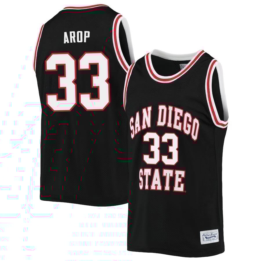 Aguek Arop 33 San Diego State Aztecs 2023- Black NCAA Jersey Men's