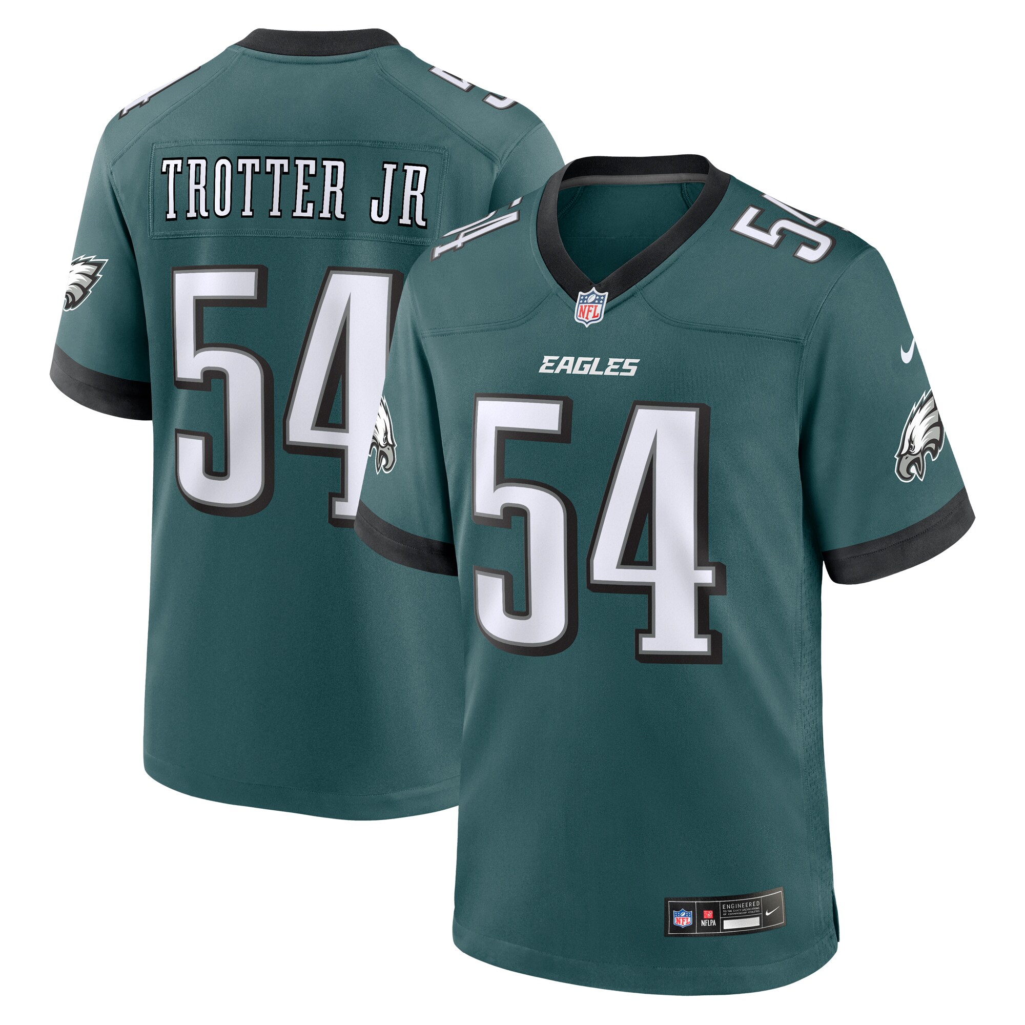 Philadelphia Eagles Jeremiah Trotter Jr. Green Game NFL Jersey Men's
