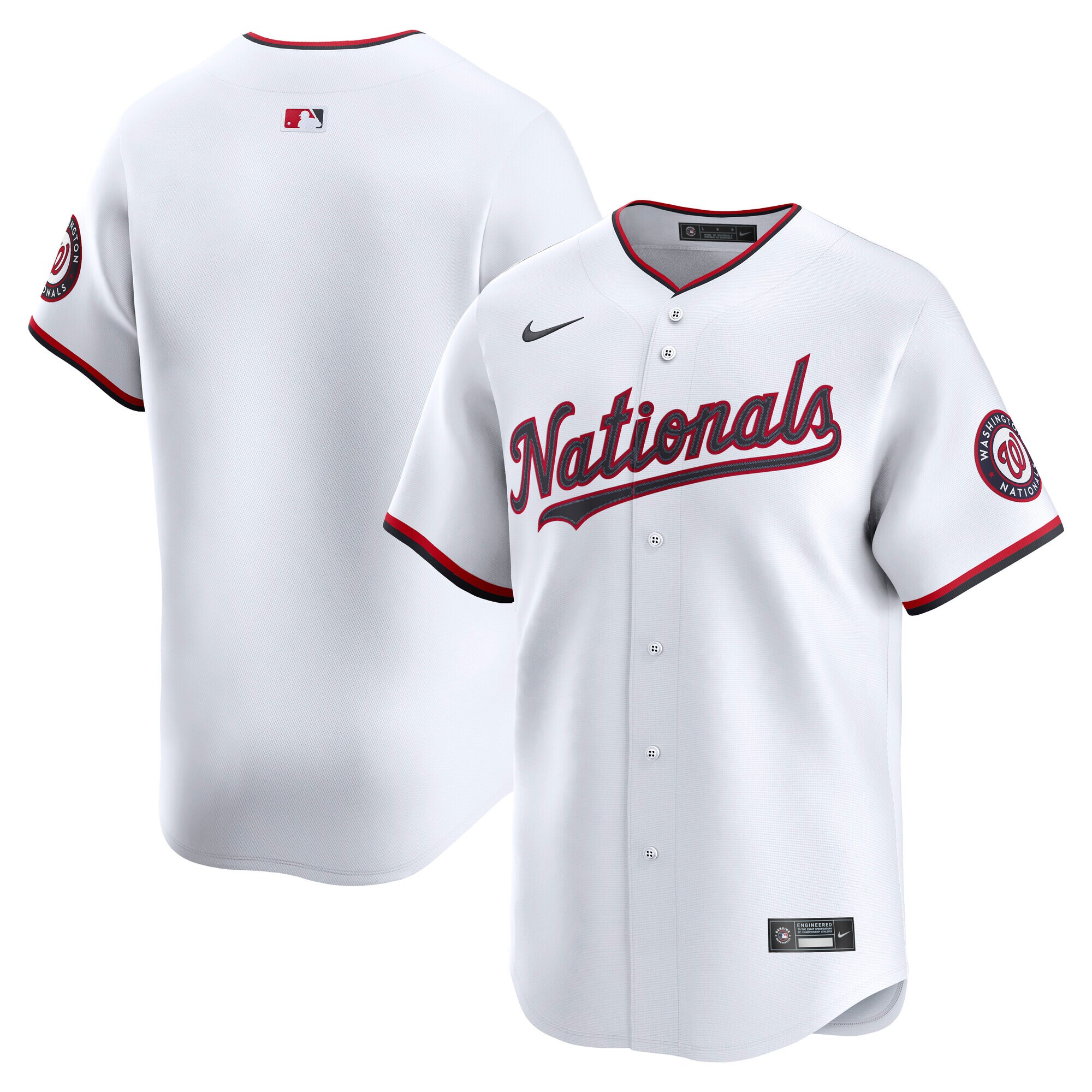 Washington Nationals White Home Limited MLB Jersey Men's