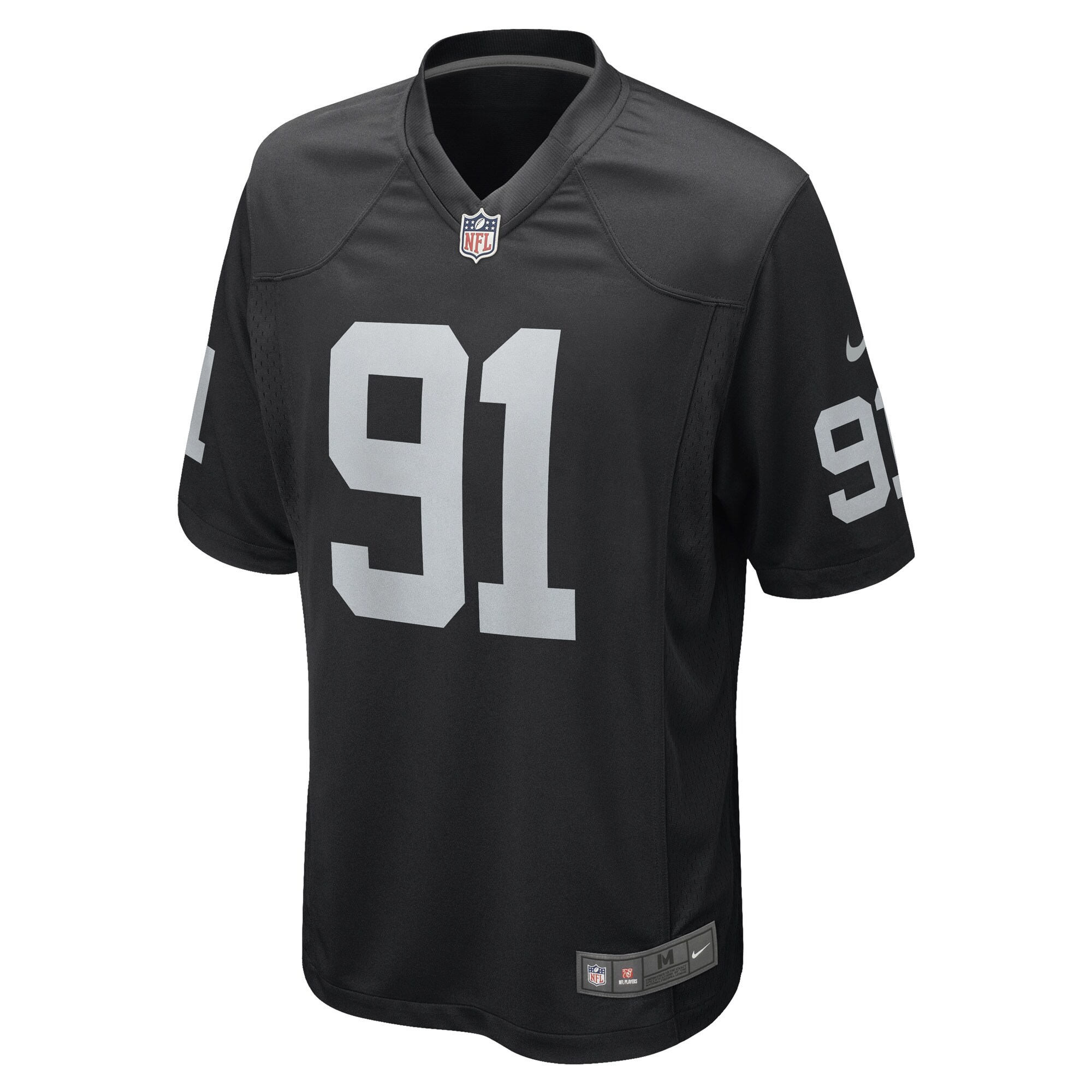 Las Vegas Raiders Bilal Nichols Black Game Player NFL Jersey Men's