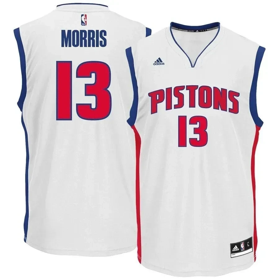 Marcus Morris Detroit Pistons Home White NBA Jersey Men's
