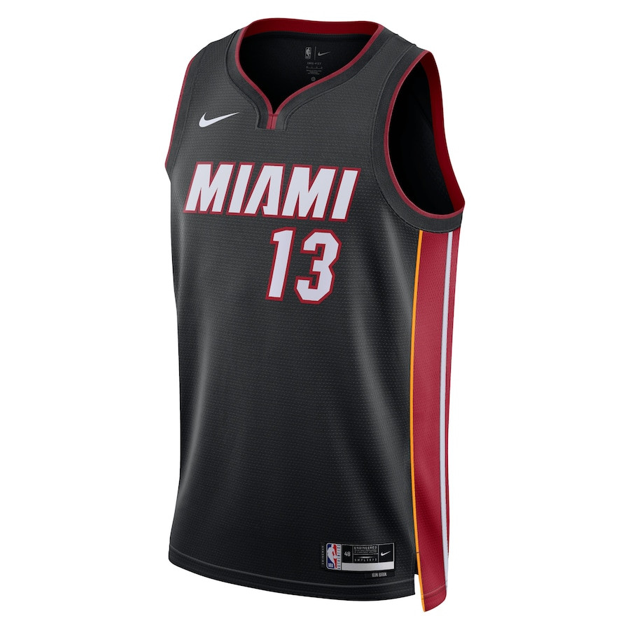 Bam Adebayo 13 Miami Heat Unisex Swingman Icon Edition Black NBA Jersey Unisex