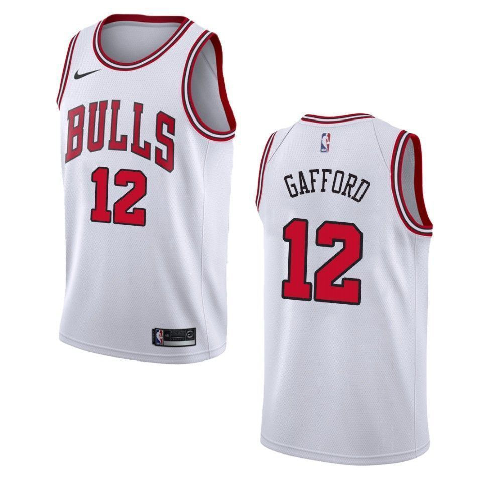 Chicago Bulls 12 Daniel Gafford Association Swingman White NBA Jersey Men's