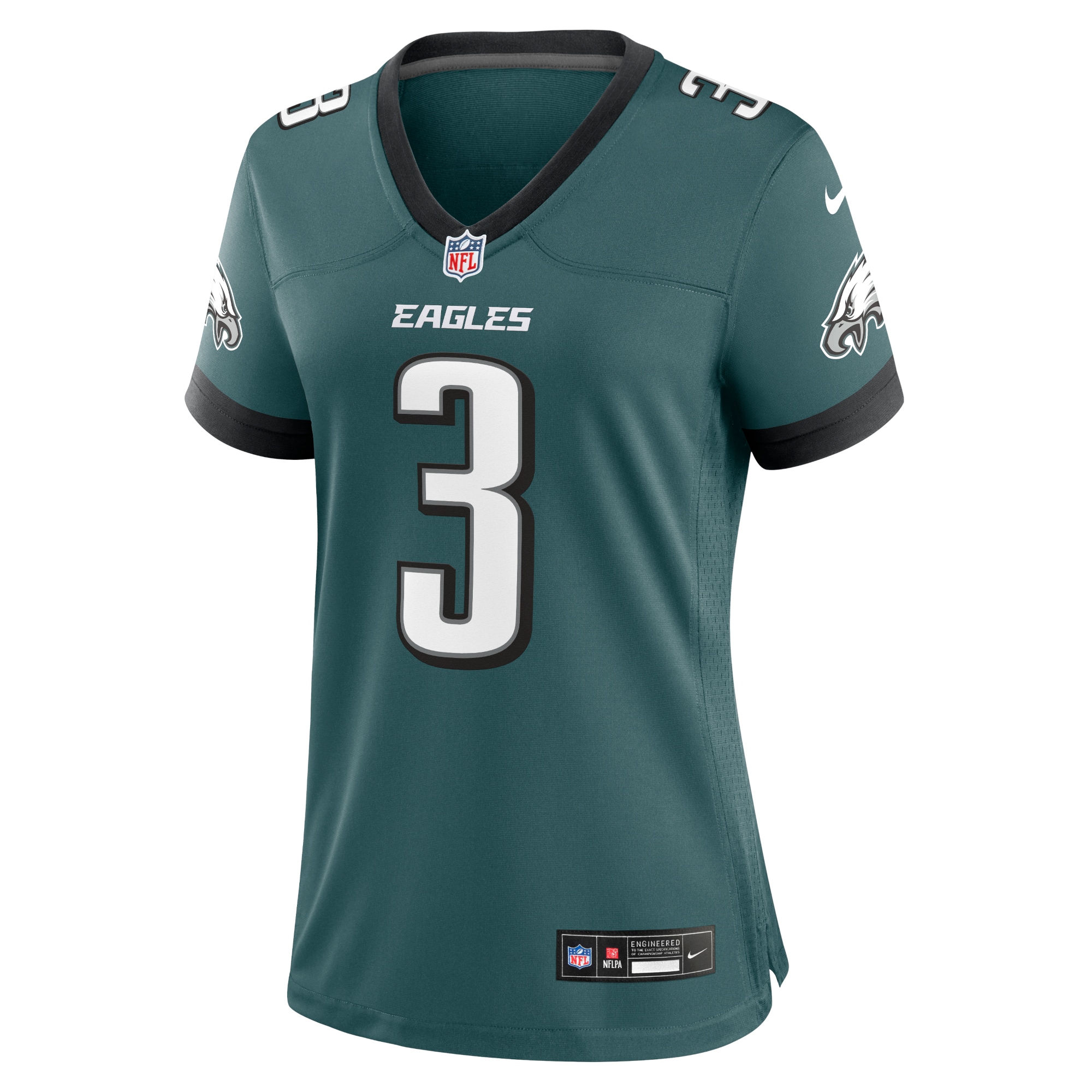 Philadelphia Eagles Nolan Smith Midnight Green Team Game NFL Jersey Women's