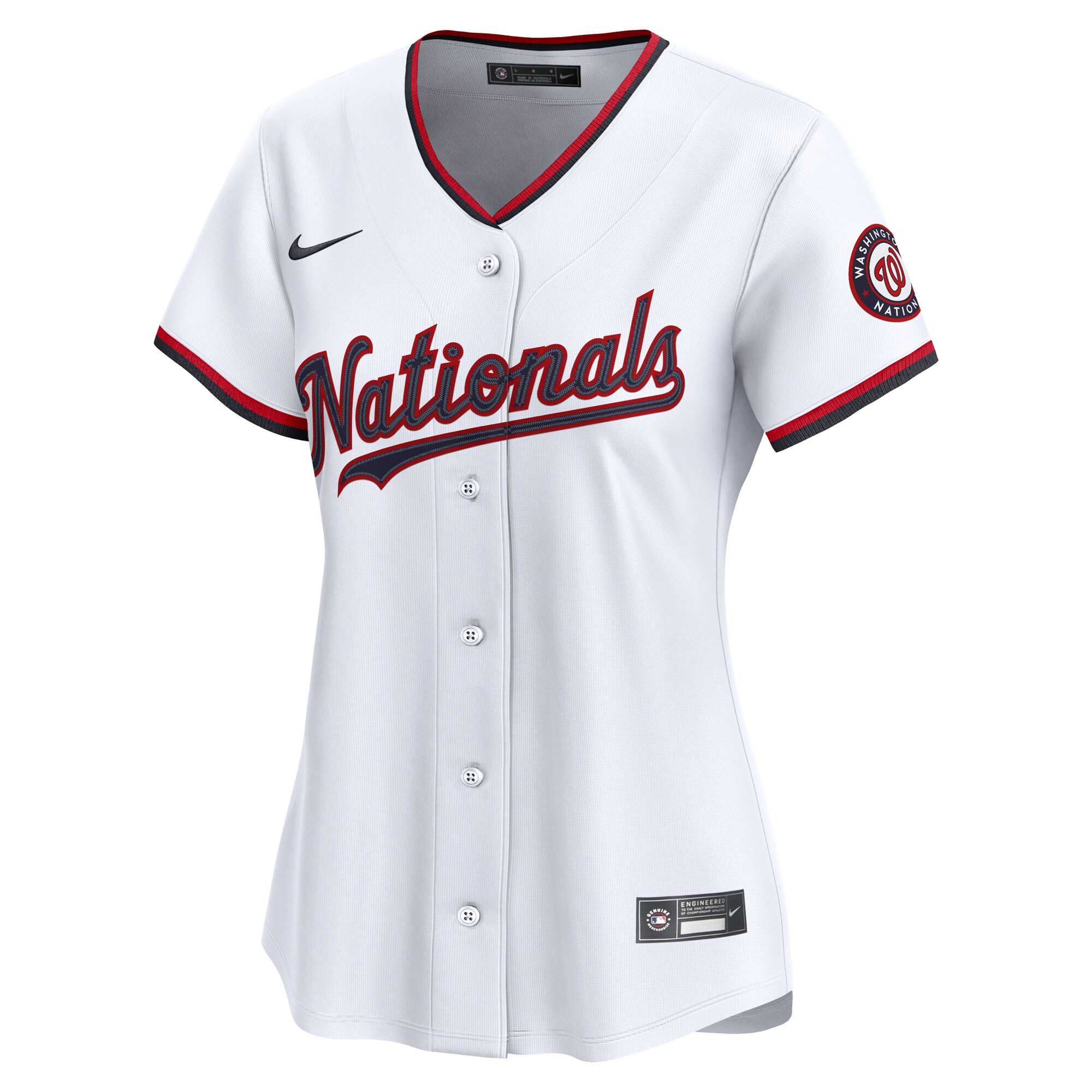 Washington Nationals White Home Limited MLB Jersey Women's