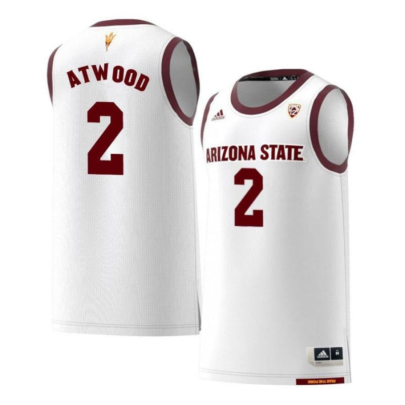 2 Willie Atwoo White Retro Arizona State Sun Devils NCAA Jersey Men's