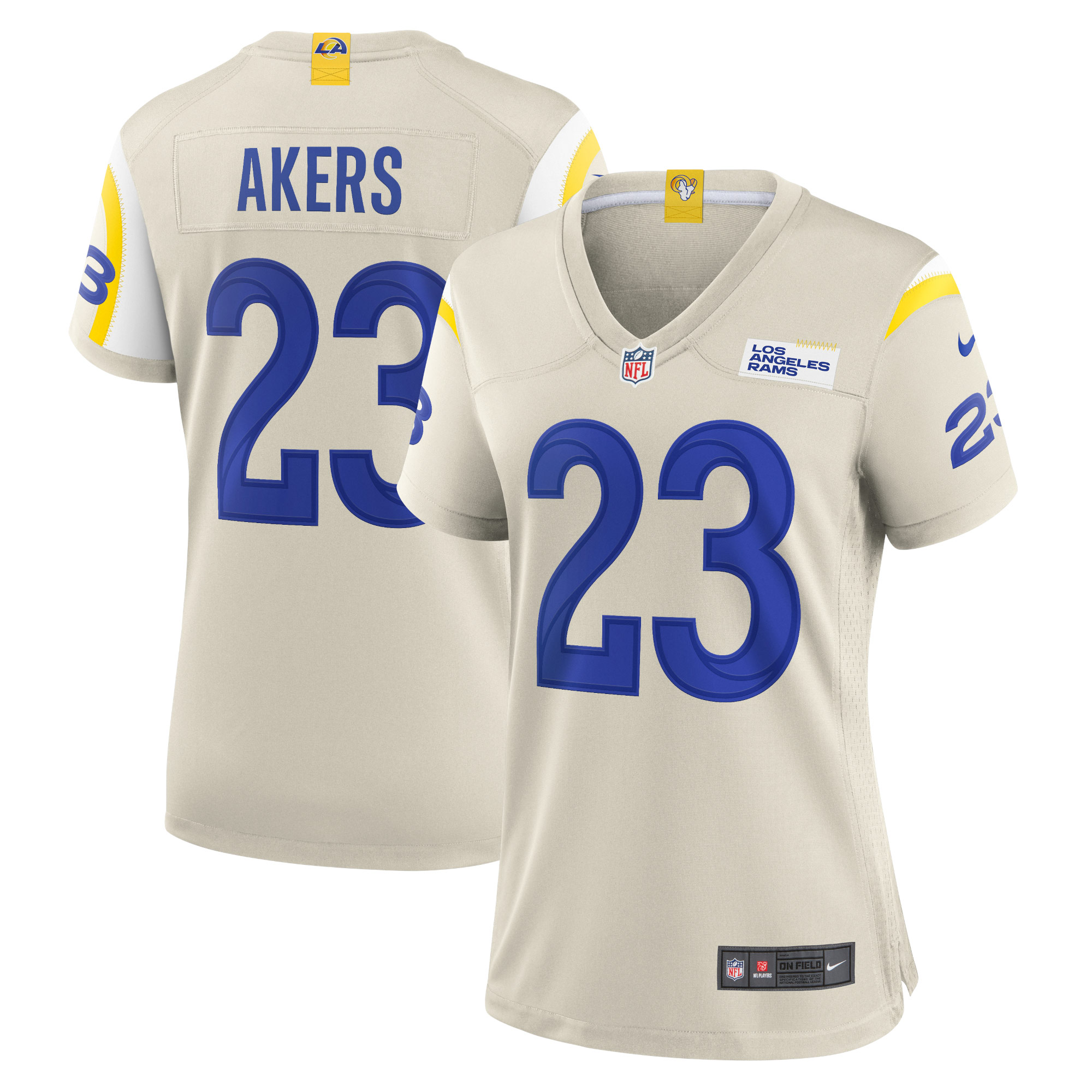Los Angeles Rams Cam Akers Bone Game NFL Jersey Women's