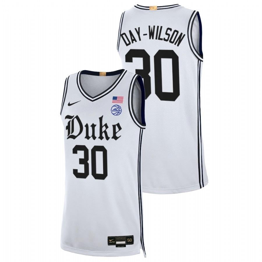 Duke Blue Devils Shayeann Day-Wilson 30 202 White Cameron Brotherhood Limited NCAA Jersey Men's