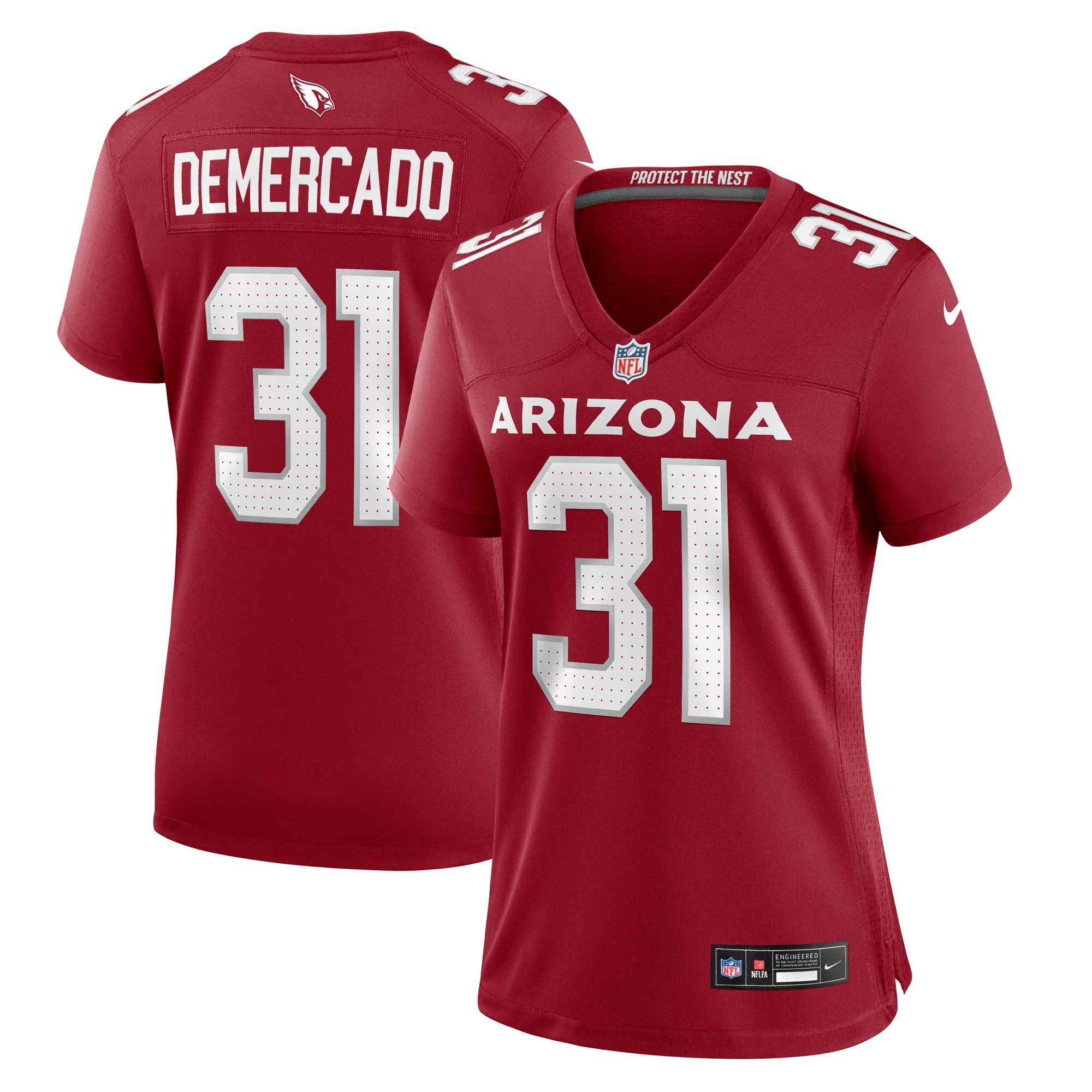 Arizona Cardinals Emari Demercado Cardinal Game NFL Jersey Women's