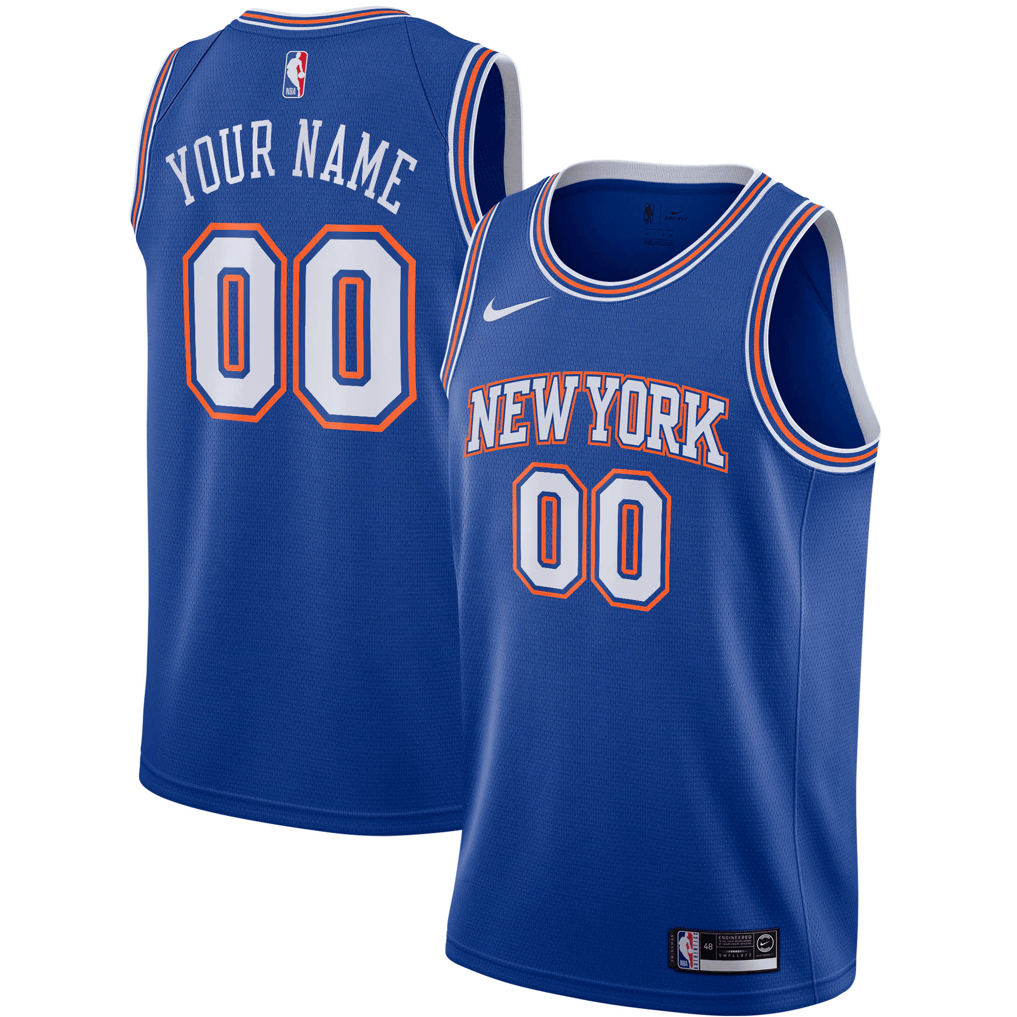 New York Knicks 2019/20 Custom Swingman Blue Statement Edition NBA Jersey Men's