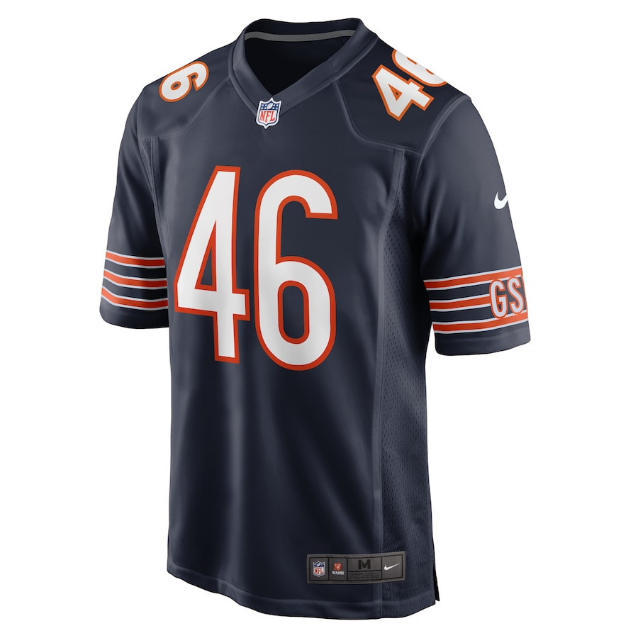 Christian Matthew 46 Chicago Bears Game Navy NFL Jersey Men's